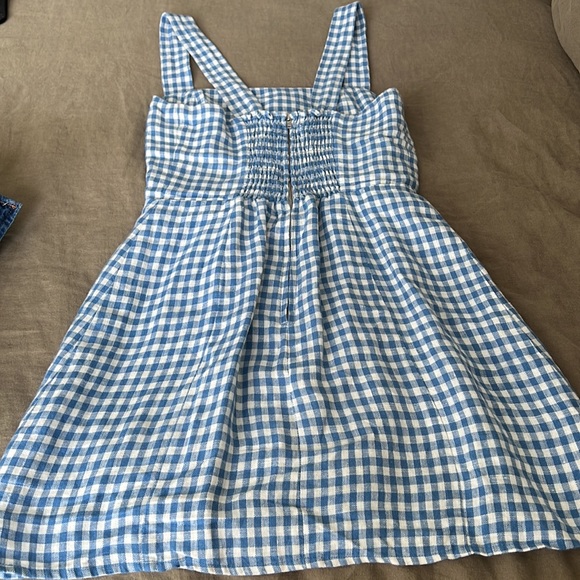 Reformation Blue and White Sleeveless Sundress - Picture 3 of 3